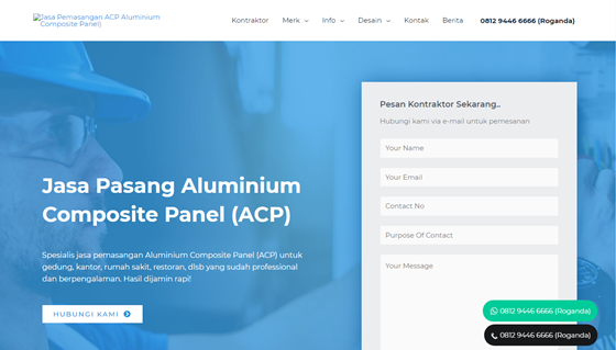 Websites: Jasa Pasang ACP